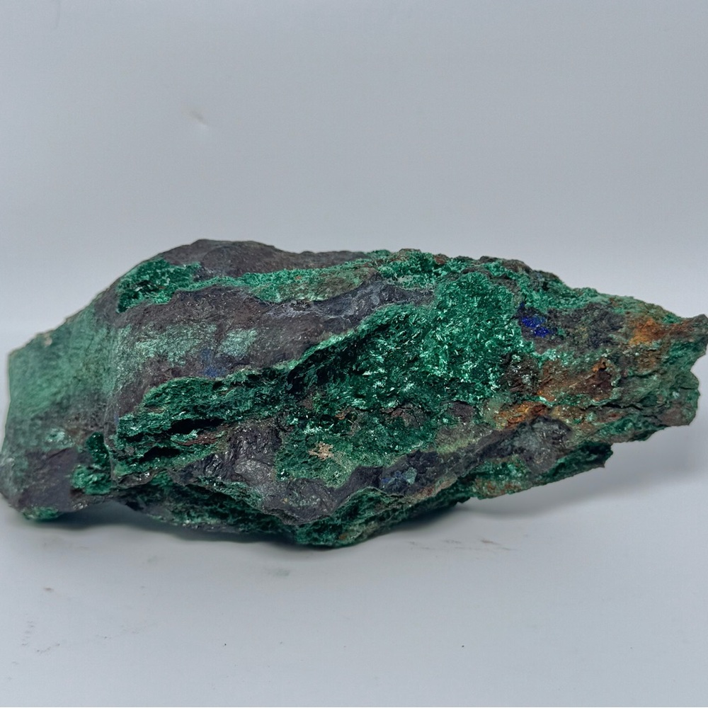 Large Raw Malachite and Azurite Specimen - Picture 4 of 8